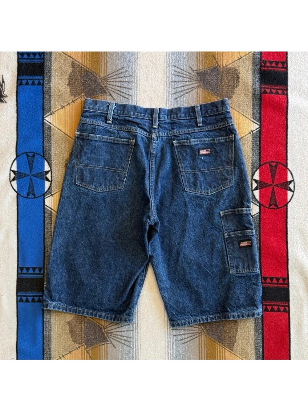 Vintage Y2K Men’s Dickies Carpenter Denim Jean Shorts Size 32 14” Inseam Baggy